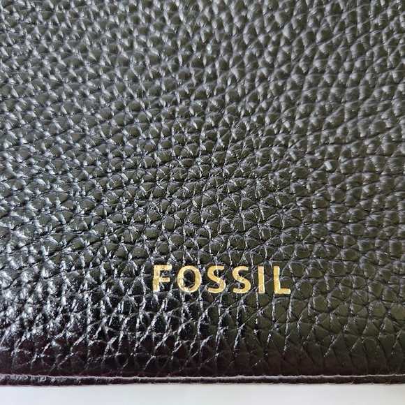 FOSSIL crossbody leather purse black - Picture 4 of 16